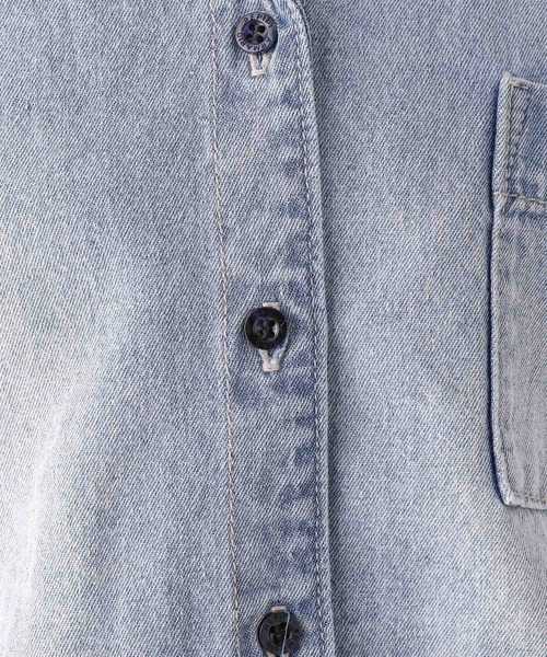 repipi armario（レピピ アルマリオ）の「【セットアップ対応】ルーズカイキンシャツ（シャツ/ブラウス・キッズ・ブルー・MEDIUM/SMALL/LARGE）」の4枚目の写真