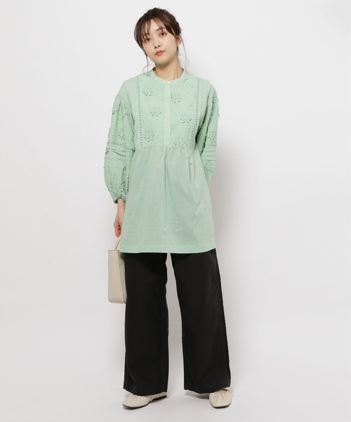 niko and...（ニコアンド）の「オックスタックバギーパンツ（その他パンツ・レディース・カーキ/ブラック/ブルー/ベージュ・MEDIUM/LARGE）」の5枚目の写真