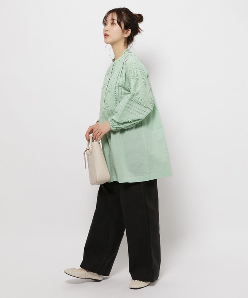 niko and...（ニコアンド）の「オックスタックバギーパンツ（その他パンツ・レディース・カーキ/ブラック/ブルー/ベージュ・MEDIUM/LARGE）」の6枚目の写真