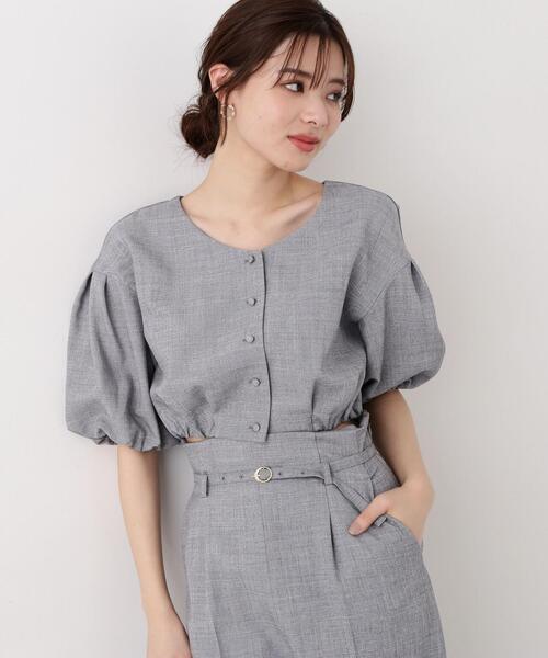 PROPORTION BODY DRESSING（プロポーションボディドレッシング）の「ショート丈バルーンブラウス / 1214110407（シャツ/ブラウス・レディース・ホワイト系その他/ブラック/ブルー・SMALL/MEDIUM）」の5枚目の写真