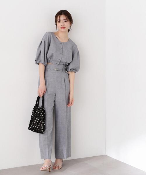 PROPORTION BODY DRESSING（プロポーションボディドレッシング）の「ショート丈バルーンブラウス / 1214110407（シャツ/ブラウス・レディース・ホワイト系その他/ブラック/ブルー・SMALL/MEDIUM）」の6枚目の写真