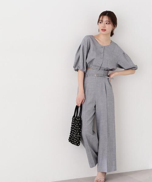 PROPORTION BODY DRESSING（プロポーションボディドレッシング）の「ショート丈バルーンブラウス / 1214110407（シャツ/ブラウス・レディース・ホワイト系その他/ブラック/ブルー・SMALL/MEDIUM）」の7枚目の写真