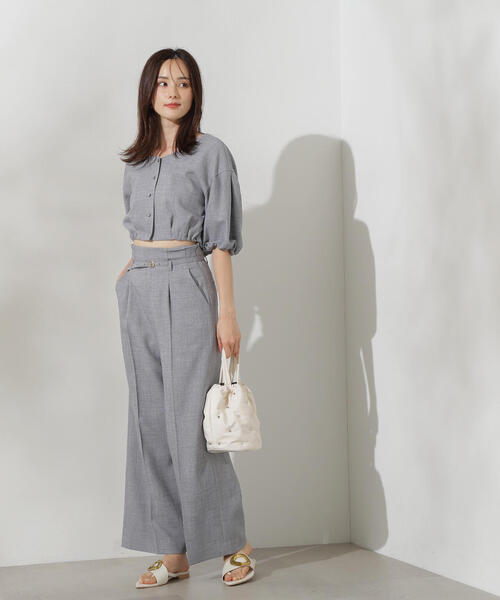 PROPORTION BODY DRESSING（プロポーションボディドレッシング）の「ショート丈バルーンブラウス / 1214110407（シャツ/ブラウス・レディース・ホワイト系その他/ブラック/ブルー・SMALL/MEDIUM）」の11枚目の写真