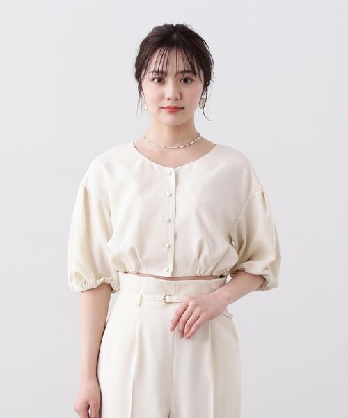 PROPORTION BODY DRESSING（プロポーションボディドレッシング）の「ショート丈バルーンブラウス / 1214110407（シャツ/ブラウス・レディース・ホワイト系その他/ブラック/ブルー・SMALL/MEDIUM）」の18枚目の写真