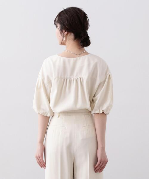 PROPORTION BODY DRESSING（プロポーションボディドレッシング）の「ショート丈バルーンブラウス / 1214110407（シャツ/ブラウス・レディース・ホワイト系その他/ブラック/ブルー・SMALL/MEDIUM）」の19枚目の写真