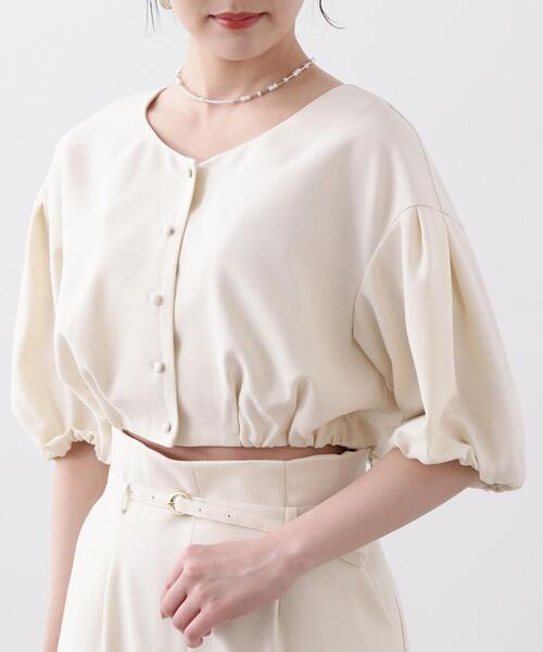 PROPORTION BODY DRESSING（プロポーションボディドレッシング）の「ショート丈バルーンブラウス / 1214110407（シャツ/ブラウス・レディース・ホワイト系その他/ブラック/ブルー・SMALL/MEDIUM）」の20枚目の写真