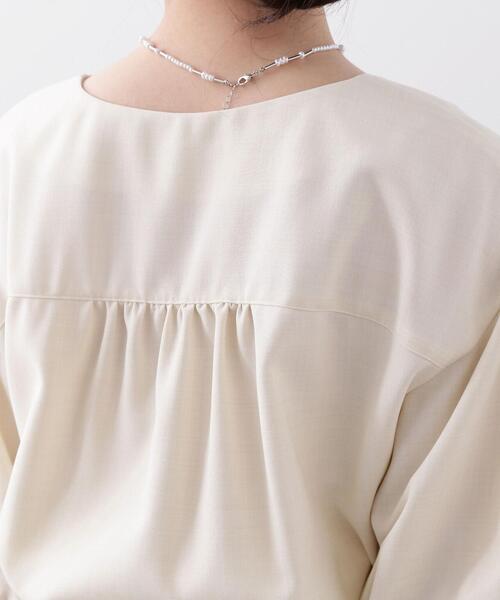 PROPORTION BODY DRESSING（プロポーションボディドレッシング）の「ショート丈バルーンブラウス / 1214110407（シャツ/ブラウス・レディース・ホワイト系その他/ブラック/ブルー・SMALL/MEDIUM）」の21枚目の写真