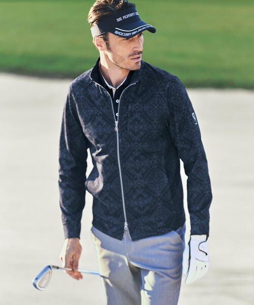 【セール】バティック柄 メッシュアウター（ブルゾン）｜adabat（アダバット）