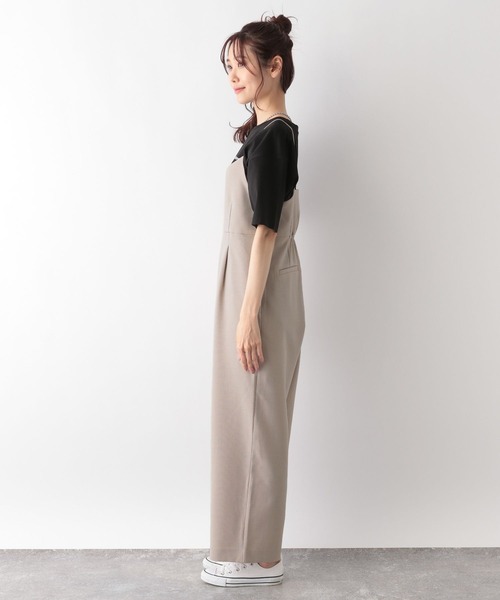 GLOBAL WORK(グローバルワーク)の「お手入れらくらくDRYサロペ/MATINEE LINE/106589(サロペット/オーバーオール・レディース・スミクロ/グレイッシュベージュ/モカ・LARGE/MEDIUM)」の18枚目の写真
