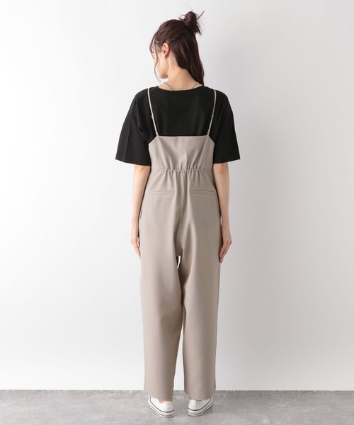 GLOBAL WORK(グローバルワーク)の「お手入れらくらくDRYサロペ/MATINEE LINE/106589(サロペット/オーバーオール・レディース・スミクロ/グレイッシュベージュ/モカ・LARGE/MEDIUM)」の19枚目の写真