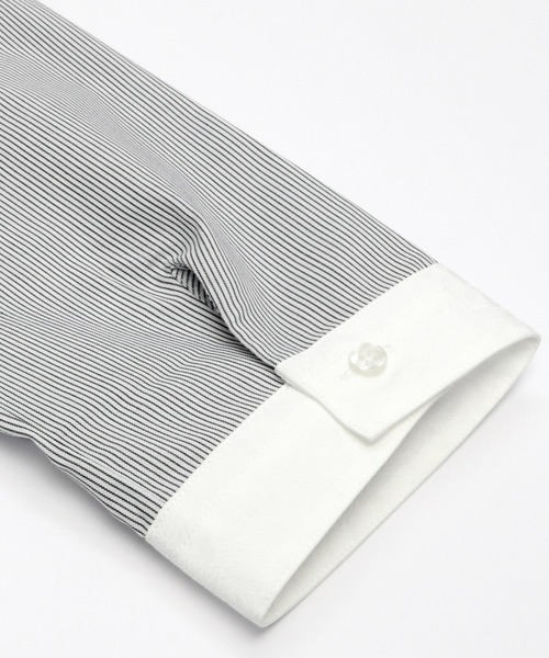 TOKYO SHIRTS（トウキョウシャツ）の「形態安定ノーアイロン スタンド 7分袖ビジネスワイシャツ（ビジネスシャツ・レディース・グレー・XL/LL/L/M/S）」の4枚目の写真