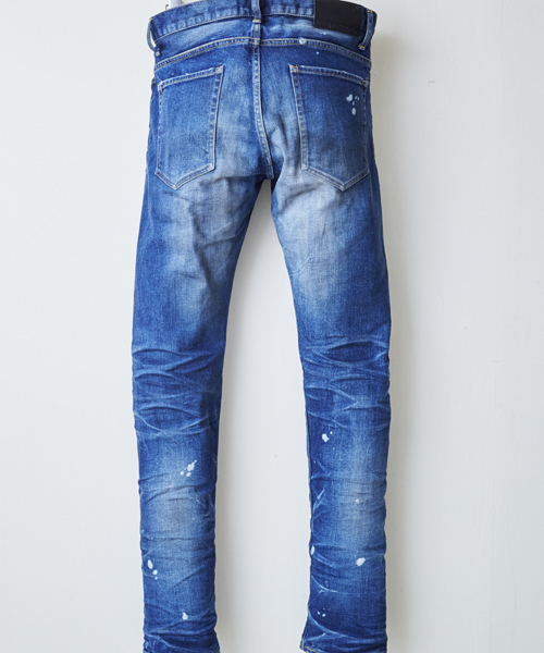 VERTEX & CO.（ヴァーテックスアンドコー）の「mp3832 - REPAIRED DAMAGE 5POCKET TAPERED DENIM PANTS MADE IN JAPAN　デニムパンツ（デニムパンツ・メンズ・インディゴブルー・1/3/2）」の6枚目の写真