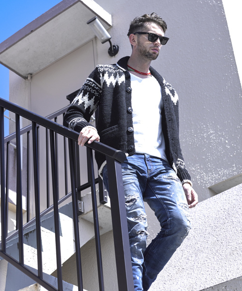 VERTEX & CO.（ヴァーテックスアンドコー）の「mp3832 - REPAIRED DAMAGE 5POCKET TAPERED DENIM PANTS MADE IN JAPAN　デニムパンツ（デニムパンツ・メンズ・インディゴブルー・1/3/2）」の7枚目の写真