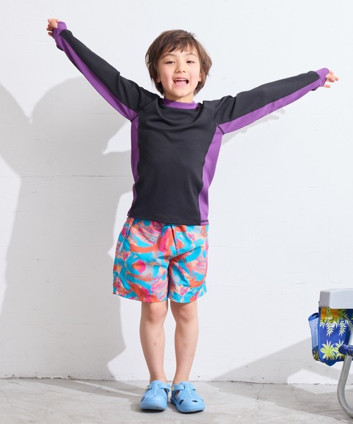 HOGAN RANCH WEAR（ホーガンランチウエア）の「【UVカット】プルオーバーラッシュガード（80～140cm）（ラッシュガード・キッズ・ブラック/イエロー・100/90/140/130/80/120/110）」の17枚目の写真