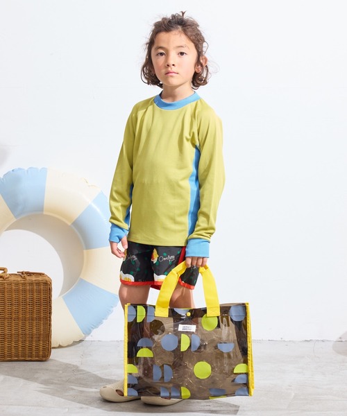 HOGAN RANCH WEAR（ホーガンランチウエア）の「【UVカット】プルオーバーラッシュガード（80～140cm）（ラッシュガード・キッズ・ブラック/イエロー・100/90/140/130/80/120/110）」の13枚目の写真