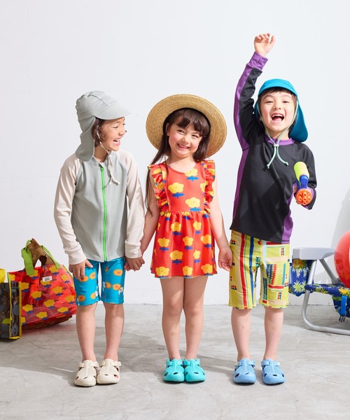 HOGAN RANCH WEAR（ホーガンランチウエア）の「【UVカット】プルオーバーラッシュガード（80～140cm）（ラッシュガード・キッズ・ブラック/イエロー・100/90/140/130/80/120/110）」の15枚目の写真