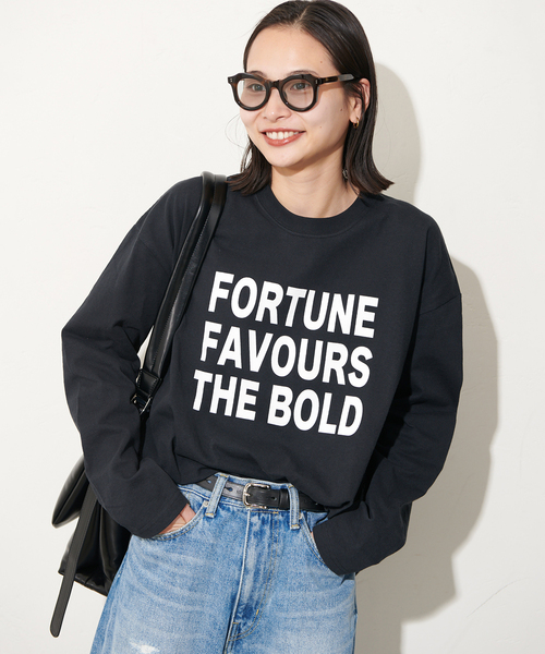 JOURNAL STANDARD（ジャーナルスタンダード）の「《追加》ラウンドヘムロゴロングスリーブ（Tシャツ/カットソー・レディース・ブラック系その他/ホワイト/グレー・FREE）」の10枚目の写真