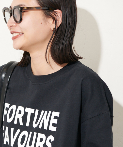 JOURNAL STANDARD（ジャーナルスタンダード）の「《追加》ラウンドヘムロゴロングスリーブ（Tシャツ/カットソー・レディース・ブラック系その他/ホワイト/グレー・FREE）」の13枚目の写真