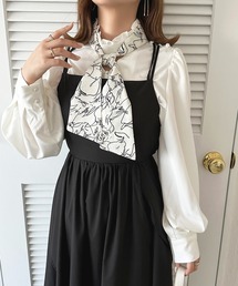 取り外しスカーフ付きブラウス【ZOZOTOWN限定アイテム】