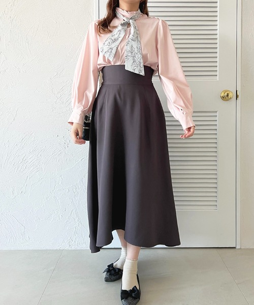 apres jour(アプレジュール)の「取り外しスカーフ付きブラウス【ZOZOTOWN限定アイテム】(シャツ/ブラウス・レディース・ピンク/サックスブルー/ブラック/オフホワイト・フリー/X-LARGE)」の8枚目の写真