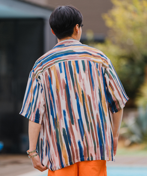 EDIFICE(エディフィス)の「【DEVEAUX / デヴォー】オールオーバープリント 半袖シャツ(シャツ/ブラウス・メンズ・ホワイト/ブルー系その他/ライトブルー/エメラルドブルー・SMALL/MEDIUM/LARGE)」の8枚目の写真