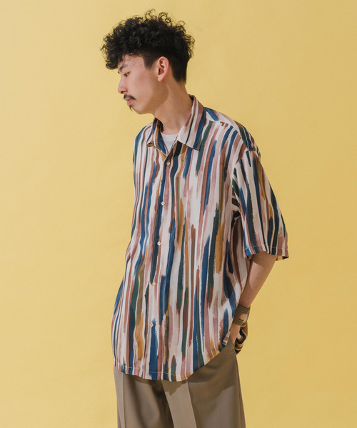 EDIFICE(エディフィス)の「【DEVEAUX / デヴォー】オールオーバープリント 半袖シャツ(シャツ/ブラウス・メンズ・ホワイト/ブルー系その他/ライトブルー/エメラルドブルー・SMALL/MEDIUM/LARGE)」の13枚目の写真