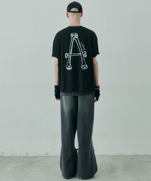 AIVER（アイバー）の「AIVER　A刺繍S/S TEE（Tシャツ/カットソー・メンズ・ホワイト/アッシュグレー/ブラック・SMALL/MEDIUM/LARGE）」の11枚目の写真