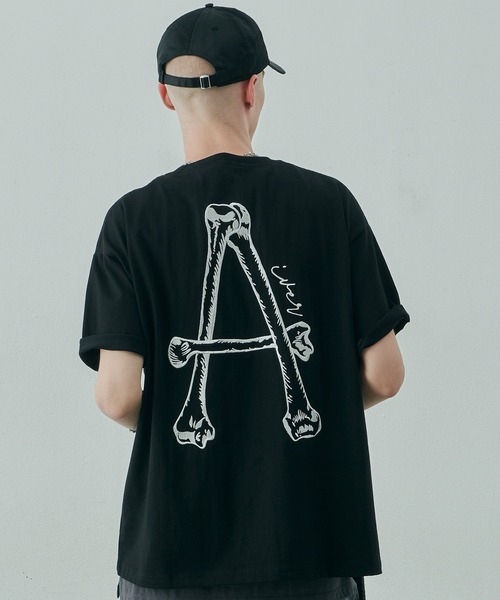 AIVER（アイバー）の「AIVER　A刺繍S/S TEE（Tシャツ/カットソー・メンズ・ホワイト/アッシュグレー/ブラック・SMALL/MEDIUM/LARGE）」の7枚目の写真