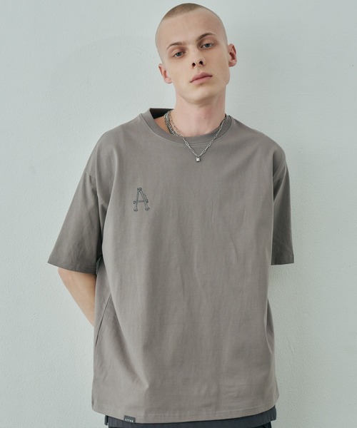 AIVER（アイバー）の「AIVER　A刺繍S/S TEE（Tシャツ/カットソー・メンズ・ホワイト/アッシュグレー/ブラック・SMALL/MEDIUM/LARGE）」の20枚目の写真