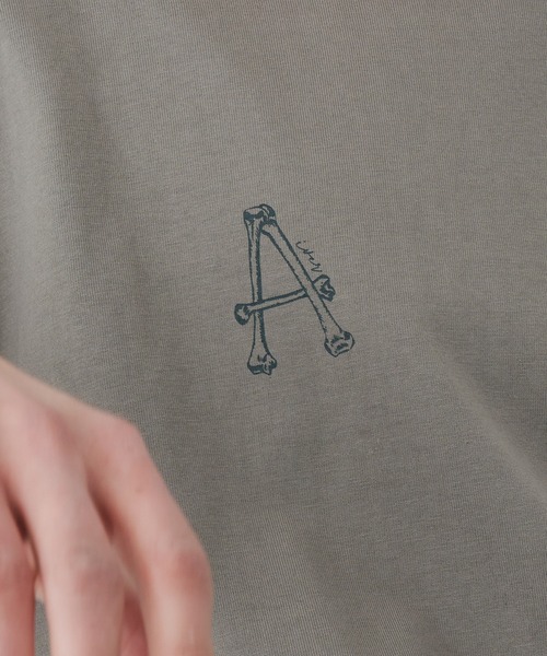 AIVER（アイバー）の「AIVER　A刺繍S/S TEE（Tシャツ/カットソー・メンズ・ホワイト/アッシュグレー/ブラック・SMALL/MEDIUM/LARGE）」の21枚目の写真
