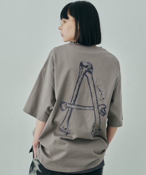 AIVER（アイバー）の「AIVER　A刺繍S/S TEE（Tシャツ/カットソー・メンズ・ホワイト/アッシュグレー/ブラック・SMALL/MEDIUM/LARGE）」の14枚目の写真