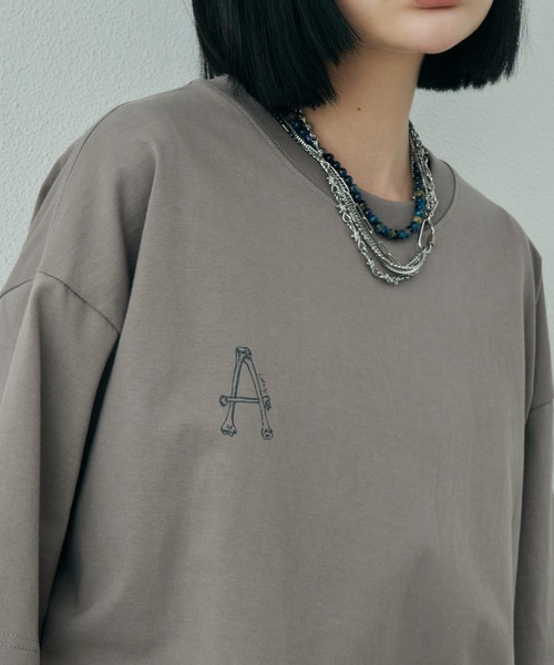 AIVER（アイバー）の「AIVER　A刺繍S/S TEE（Tシャツ/カットソー・メンズ・ホワイト/アッシュグレー/ブラック・SMALL/MEDIUM/LARGE）」の13枚目の写真