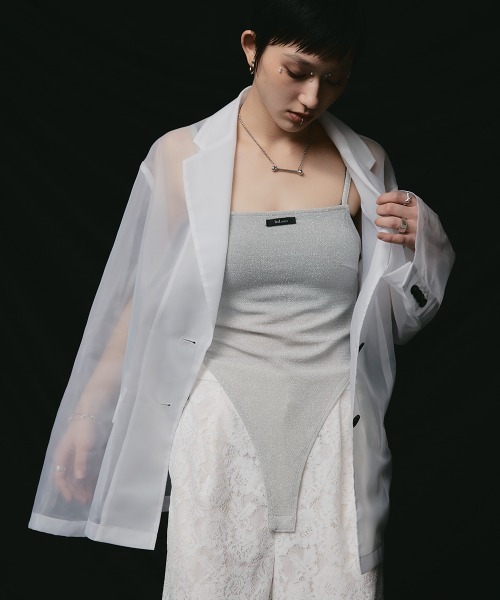 led.tokyo(レッドトウキョウ)の「【led.tokyo】キャミボディスーツ(キャミソール・レディース・ブラック/ホワイト/レッド/ブルー・FREE)」の2枚目の写真