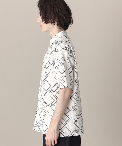 THE SHOP TK （ザ ショップ ティーケー ）の「◆シアサッカーメッシュシャツ（シャツ/ブラウス・メンズ・ホワイト系8/ブラック系5/オリーブ/ブラック・04/03/02）」の20枚目の写真