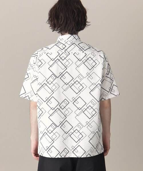 THE SHOP TK （ザ ショップ ティーケー ）の「◆シアサッカーメッシュシャツ（シャツ/ブラウス・メンズ・ホワイト系8/ブラック系5/オリーブ/ブラック・04/03/02）」の21枚目の写真