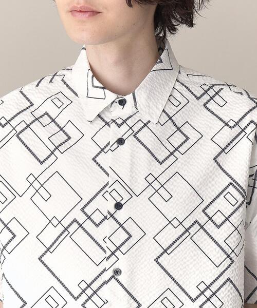 THE SHOP TK （ザ ショップ ティーケー ）の「◆シアサッカーメッシュシャツ（シャツ/ブラウス・メンズ・ホワイト系8/ブラック系5/オリーブ/ブラック・04/03/02）」の19枚目の写真