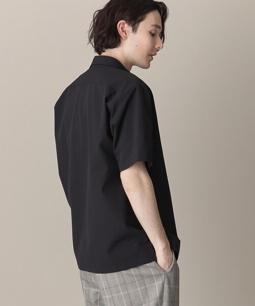 THE SHOP TK （ザ ショップ ティーケー ）の「◆シアサッカーメッシュシャツ（シャツ/ブラウス・メンズ・ホワイト系8/ブラック系5/オリーブ/ブラック・04/03/02）」の16枚目の写真