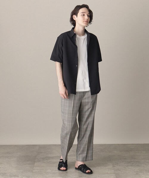 THE SHOP TK （ザ ショップ ティーケー ）の「◆シアサッカーメッシュシャツ（シャツ/ブラウス・メンズ・ホワイト系8/ブラック系5/オリーブ/ブラック・04/03/02）」の18枚目の写真