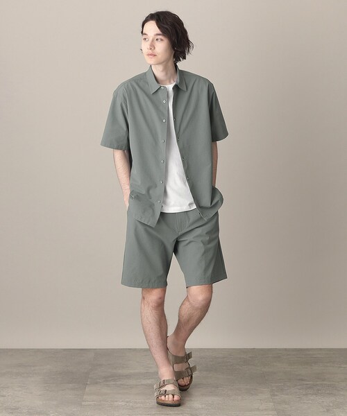 THE SHOP TK （ザ ショップ ティーケー ）の「◆シアサッカーメッシュシャツ（シャツ/ブラウス・メンズ・ホワイト系8/ブラック系5/オリーブ/ブラック・04/03/02）」の9枚目の写真