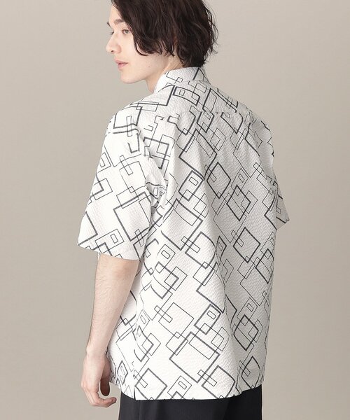 THE SHOP TK （ザ ショップ ティーケー ）の「◆シアサッカーメッシュシャツ（シャツ/ブラウス・メンズ・ホワイト系8/ブラック系5/オリーブ/ブラック・04/03/02）」の12枚目の写真