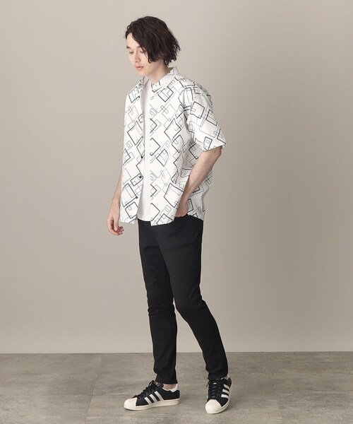 THE SHOP TK （ザ ショップ ティーケー ）の「◆シアサッカーメッシュシャツ（シャツ/ブラウス・メンズ・ホワイト系8/ブラック系5/オリーブ/ブラック・04/03/02）」の6枚目の写真