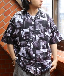 ８(eight)（エイト）の「総柄 開襟シャツ（Tシャツ/カットソー・メンズ）」