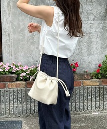 LE MORE | エコレザー巾着ショルダーバッグ(ショルダーバッグ)