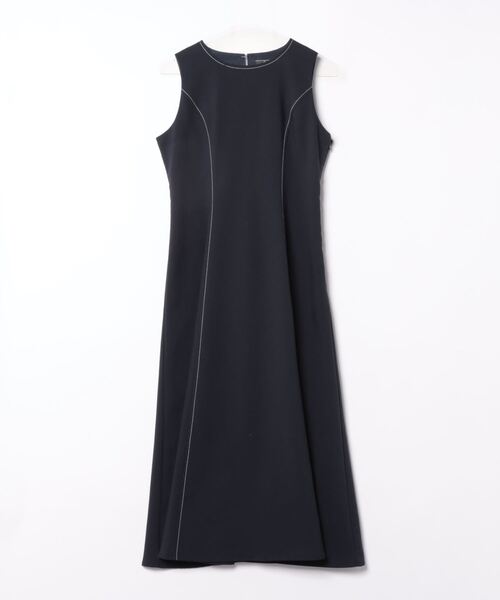 SWINGLE（スウィングル）の「五分袖ストライプボウタイシャツレイヤードワンピース（ワンピース・レディース・ブルー系その他5/ホワイト系その他6/パープル系その他5・FREE）」の5枚目の写真