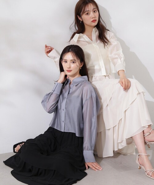 PROPORTION BODY DRESSING(プロポーションボディドレッシング)の「ランダムティアードスカート / 1214220501(スカート・レディース・ブラック/ベージュ/パープル・MEDIUM/SMALL)」の8枚目の写真