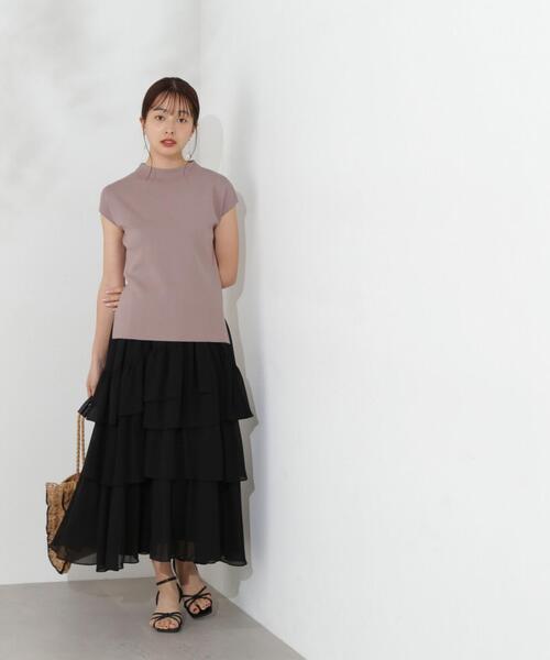 PROPORTION BODY DRESSING(プロポーションボディドレッシング)の「ランダムティアードスカート / 1214220501(スカート・レディース・ブラック/ベージュ/パープル・MEDIUM/SMALL)」の11枚目の写真