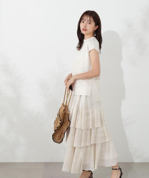 PROPORTION BODY DRESSING(プロポーションボディドレッシング)の「ランダムティアードスカート / 1214220501(スカート・レディース・ブラック/ベージュ/パープル・MEDIUM/SMALL)」の18枚目の写真