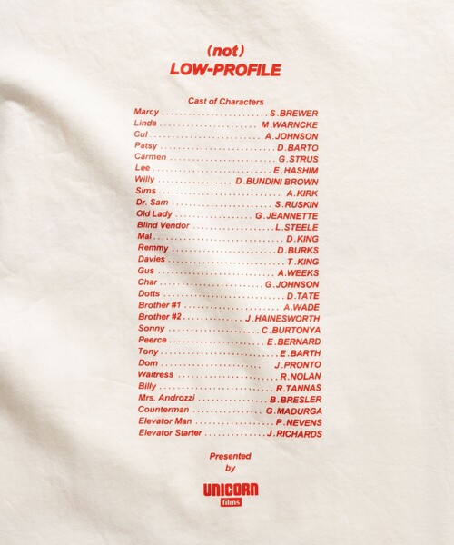 Name.(ネーム)の「SILKETE COTTON PRINT TEE not LOW-PROFILE(Tシャツ/カットソー・メンズ・ダークグレー/アイボリー・2/1)」の3枚目の写真