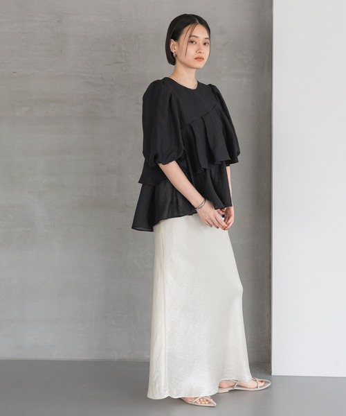 今期　apart by アシメぺプラムブラウス　アパートバイ　新品タグ付き アシメペプラムブラウス（シャツ/ブラウス）｜A part by