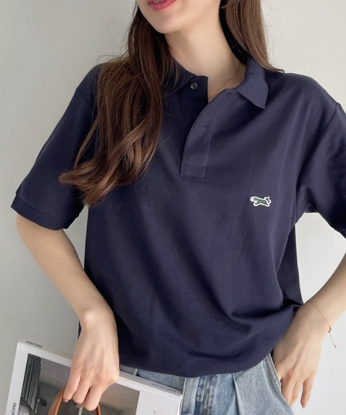 Ada.(エイダ)の「【 PENNEY'S / ぺニーズ 】 フォックス ポロシャツ THE FOX POLO SHIRTS(ポロシャツ・レディース・ネイビー/ブラック・XL/L/M)」の5枚目の写真